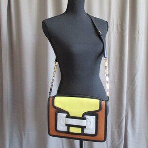 Pierre Hardy 2-way Alpha Shoulder Crossbody Bag with Charm So cute!